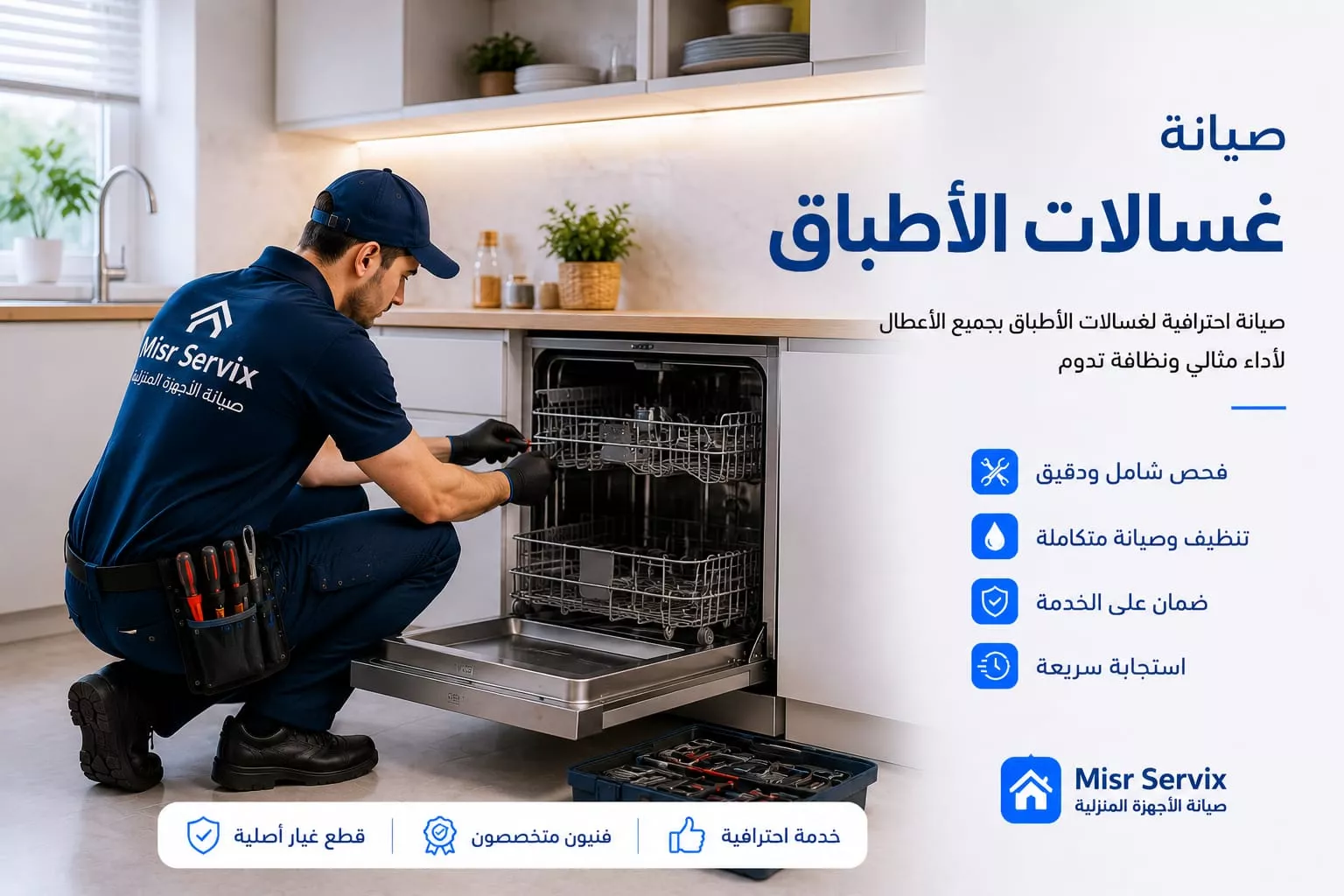 صيانة غسالات الأطباق Misr Servix