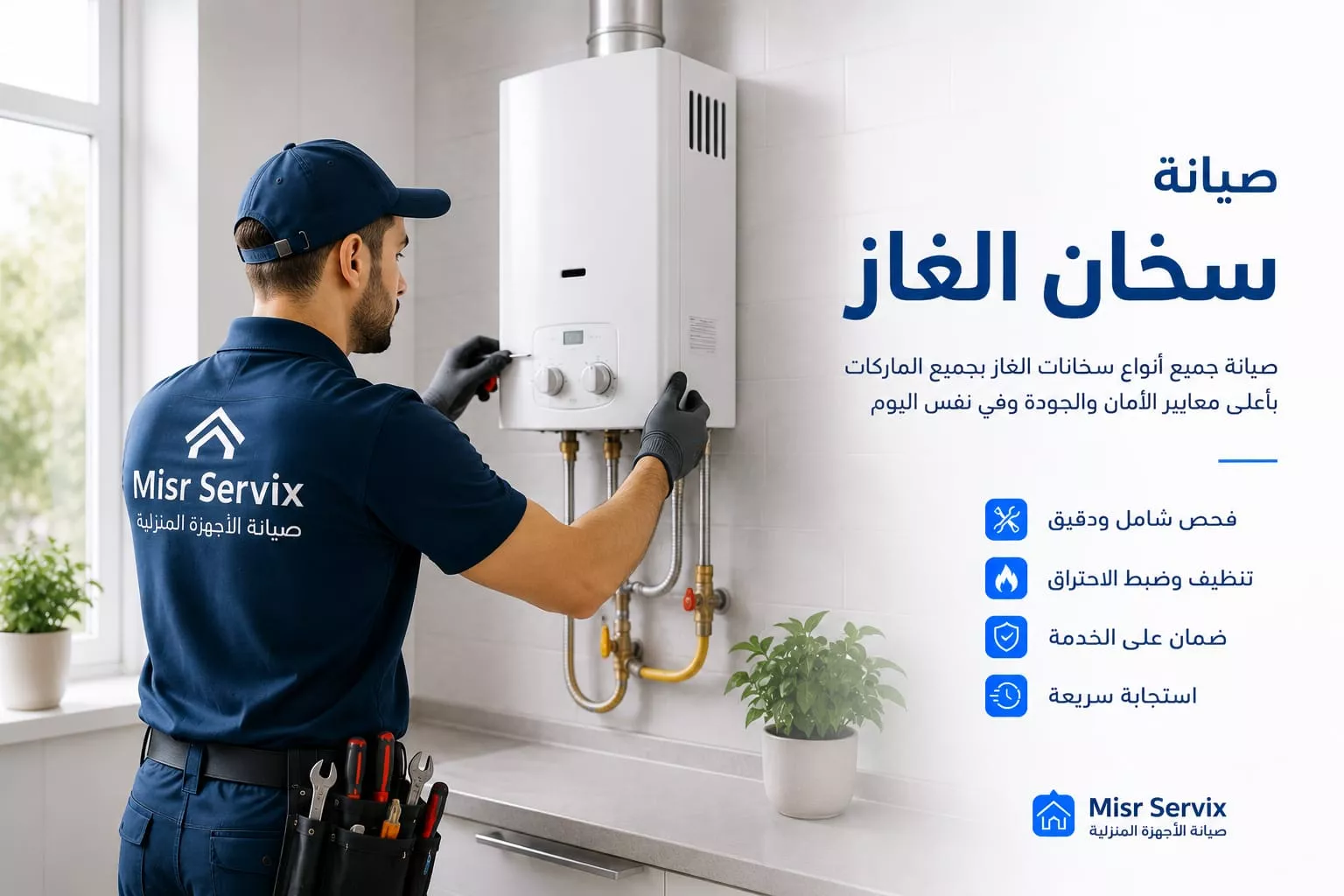 صيانة سخانات الغاز